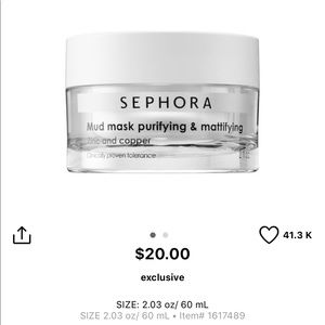 [3/$30] Sephora Mud Mask